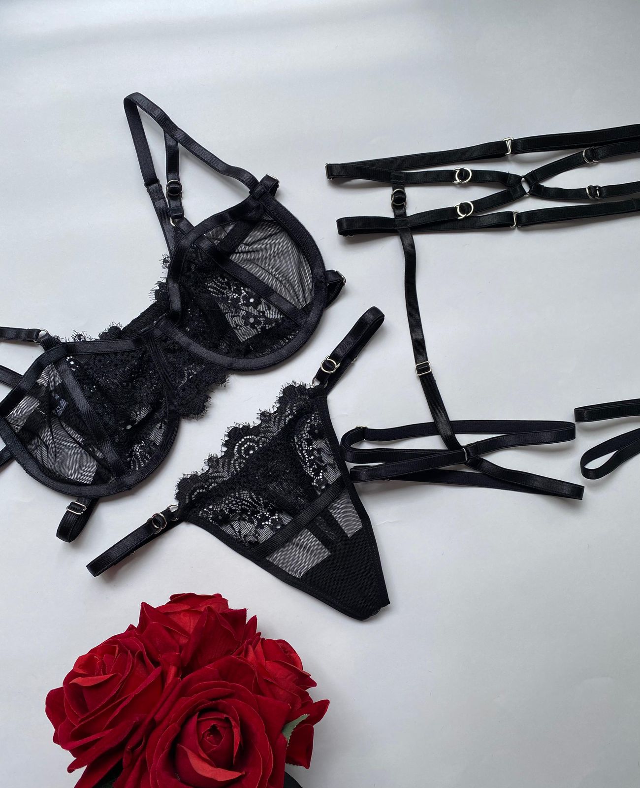 lenceria color negro bogota